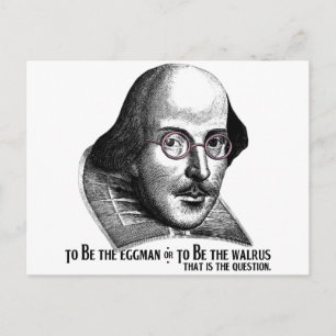 Shakespeare Lennon II Vykort