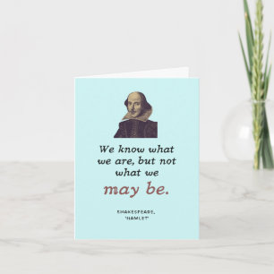 Shakespeare Literary Nerd Studenten Kort