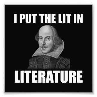 Shakespeare Literature Fläkt Funny Fototryck