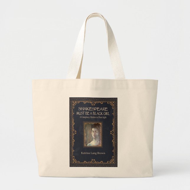 Shakespeare måste vara en Black Girl Tote Bag Jumbo Tygkasse (Framsidan)
