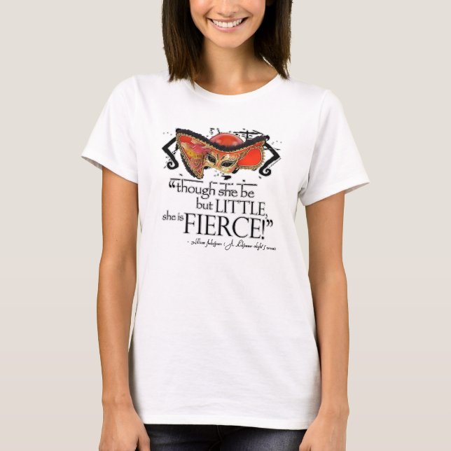 Shakespeare Midsommarnattens Dream Fierce-citat Tee (Framsida)