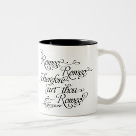 Shakespeare mugg-, Romeo och Juliet Två-Tonad Mugg