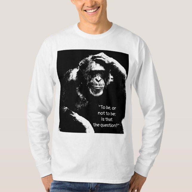 Shakespeare-offertartikel som tänker på Monkey Man T Shirt (Framsida)