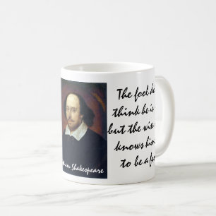 Shakespeare-offerter för Wise/Fool & Do No Harm Kaffemugg