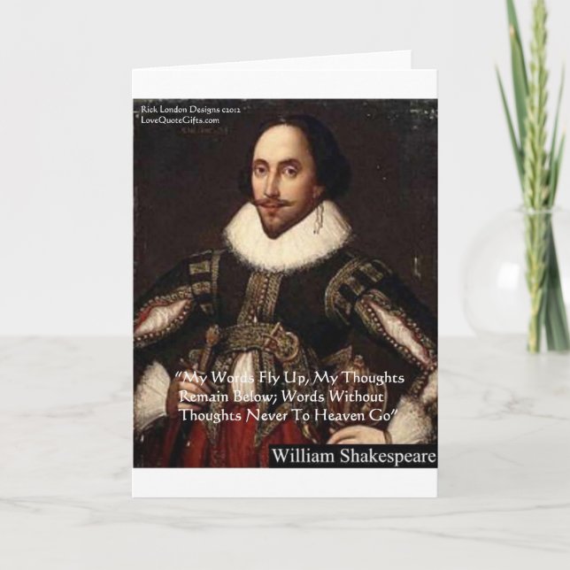 Shakespeare "Ord i himlen" Visdomspresenter Kort (Framsida)