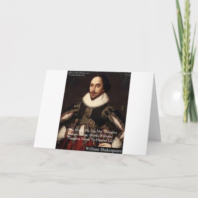 Shakespeare "Ord i himlen" Visdomspresenter Kort (Framsida)