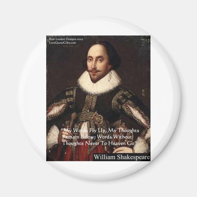 Shakespeare "Ord i himlen" Visdomspresenter Magnet (Framsidan)