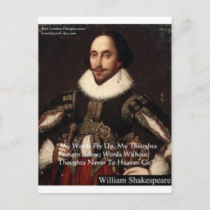 Shakespeare "Ord i himlen" Visdomspresenter Vykort