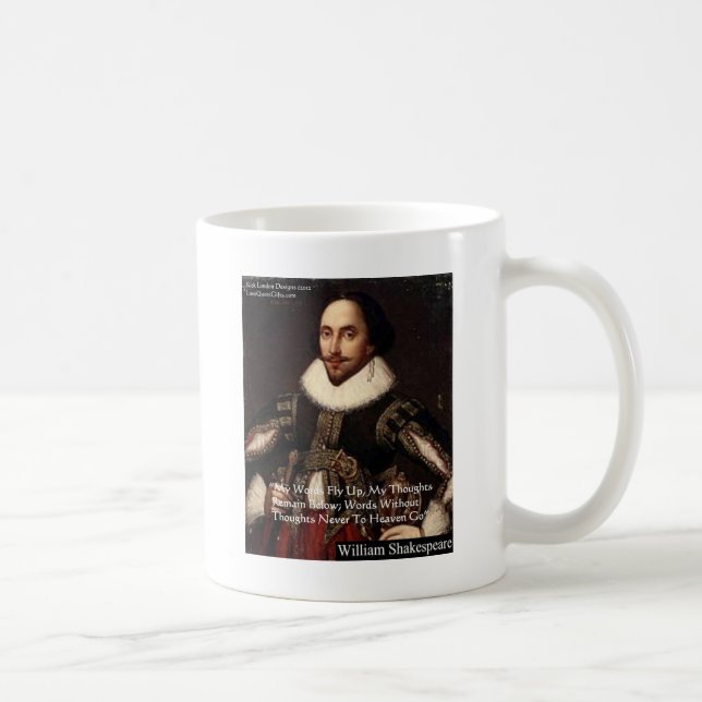 Shakespeare "Ord in Heaven" Wisdom Quote Gifts Kaffemugg (Höger)