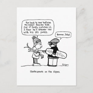 shakespeare på sluttar vykort