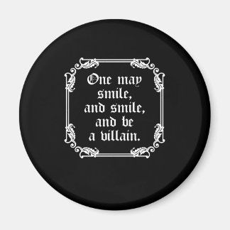 Shakespeare Play-citattecken Hamlet One May Smile Magnet