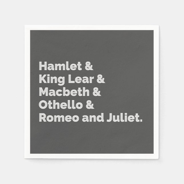 Shakespeare Plays I Pappersservett (Framsidan)