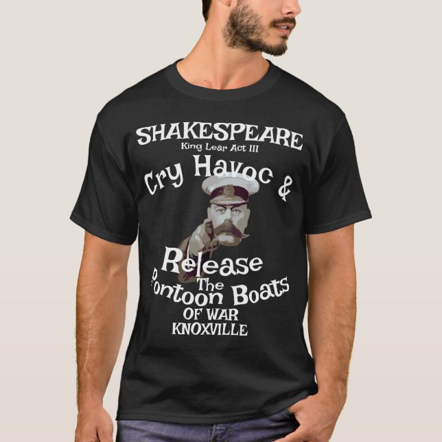 Shakespeare Pontoonbåtar Krig Knoxville T Shirt (Framsida)