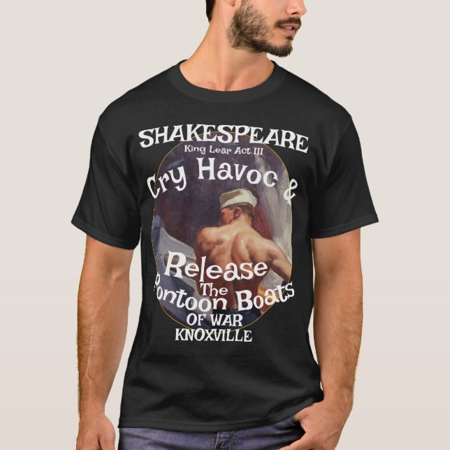 Shakespeare Pontoonbåtar Krig Knoxville T Shirt (Framsida)