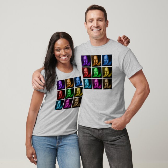 Shakespeare Pop Art Tee Shirt (Unisex)