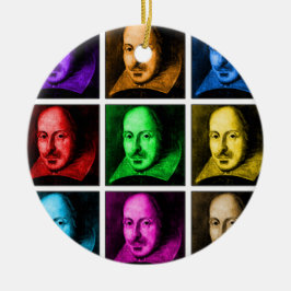 Shakespeare popkonst julgransprydnad keramik