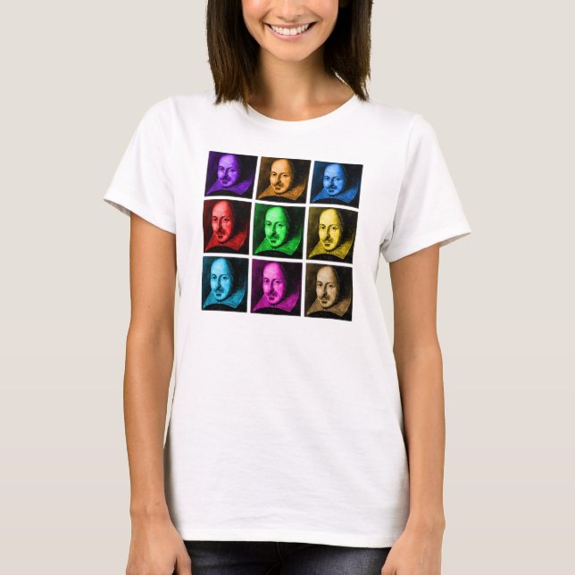 Shakespeare popkonst t-shirt (Framsida)