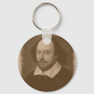Shakespeare porträtt Keychain Nyckelring