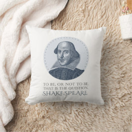 Shakespeare Porträtt med eller utan citat Kudde
