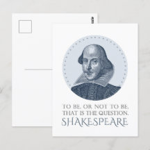 Shakespeare Porträtt med eller utan citat