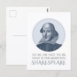 Shakespeare Porträtt med eller utan citat Vykort