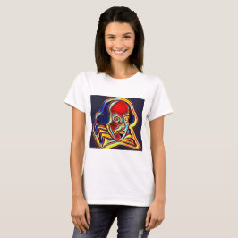 Shakespeare porträtt - modern konst tee shirt