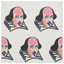 Shakespeare porträtttyg - vitbakgrund