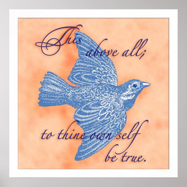 Shakespeare Quote Art-utskrift Poster (Framsidan)