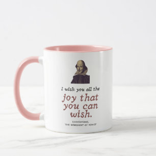 Shakespeare Quote Cute Chic Theater Grattis på föd Mugg