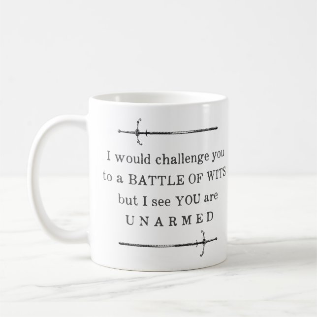 Shakespeare Quote Funy Kaffemugg (Vänster)