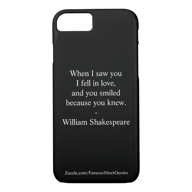 Shakespeare Quote - jag sjönk i Kärlek Case-Mate iPhone Skal (Baksida)