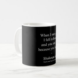 Shakespeare Quote - jag sjönk i Kärlek Kaffemugg