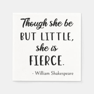 Shakespeare Quote - Little but Fierce II Pappersservett