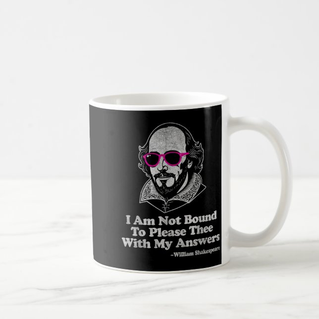 Shakespeare Quote Not Bound To Please Literature T Kaffemugg (Höger)