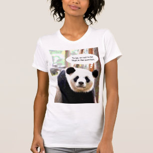 Shakespeare Quote Panda Bear Elegant Kvinnor T Shirt