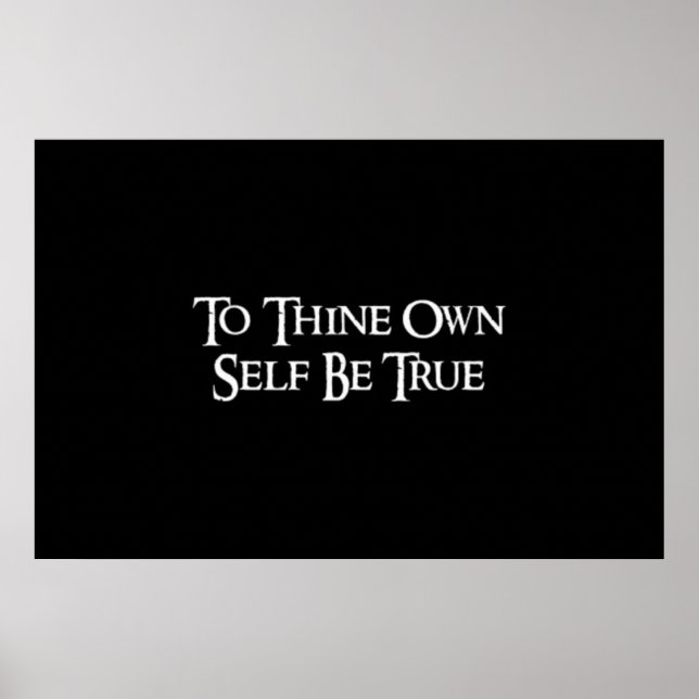 Shakespeare Quote Poster (Framsidan)