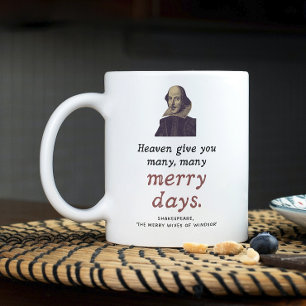 Shakespeare Quote Roligt Mörk Academia Grattis på  Kaffemugg