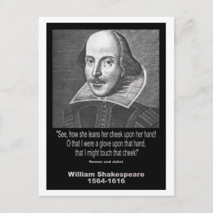 Shakespeare Quote ~ Romeo och Juliet Vykort