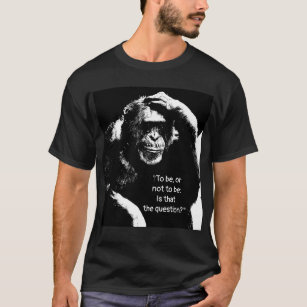 Shakespeare Quote Thinking Monkey Pop Art Manar T Shirt