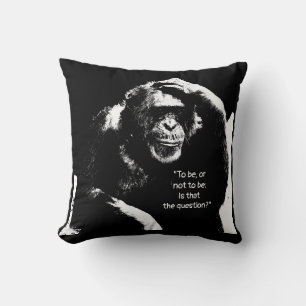 Shakespeare Quote Thinking Monkey-popup Art Kudde