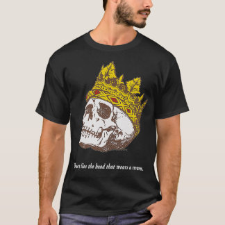 Shakespeare Quote Uneasy Ljuger Head Krona Liter T Shirt