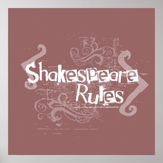 Shakespeare Regler Poster (Framsidan)