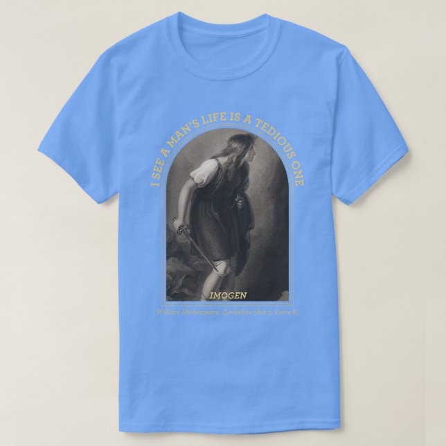 Shakespeare renaissance poet bookish English learn T Shirt (Design framsida)