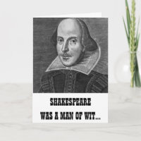 Shakespeare roligt födelsedagkort