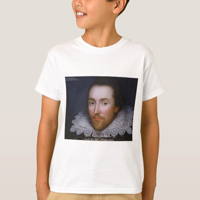 Shakespeare "Sådana vi är" Visdomspresenter & T-sh Tee (Framsida)