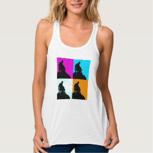 Shakespeare Sculpture Silhouette Linne Med Racerback
