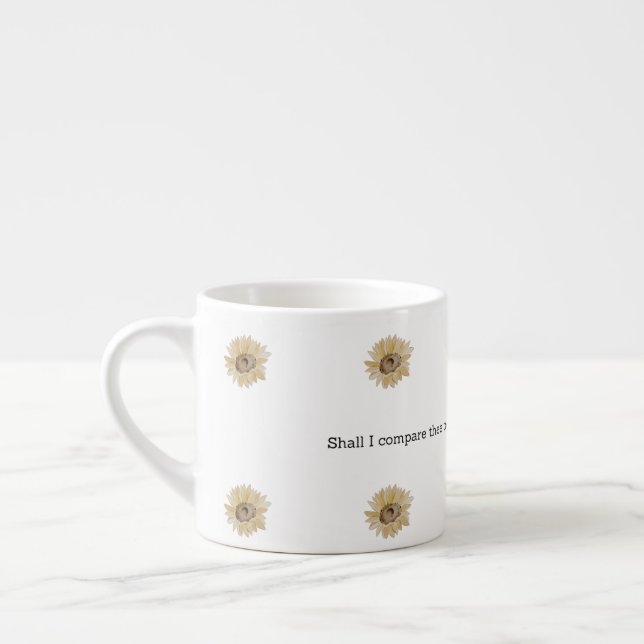 Shakespeare sommar citat dekoration för hemmet espressomugg (Vänster)