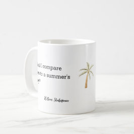 Shakespeare sommar citat dekoration för hemmet kaffemugg