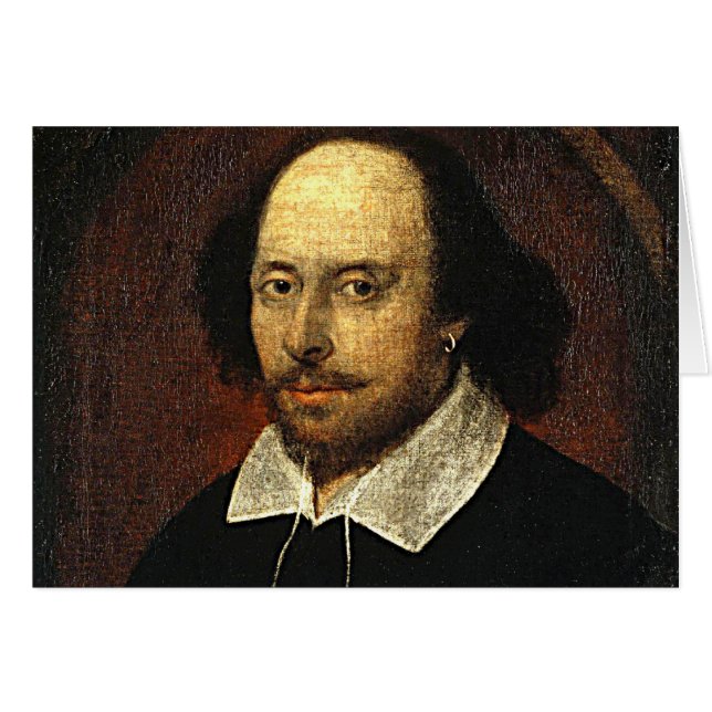Shakespeare sonett nr. 18 hälsningskort (Framsidan Horizontal)