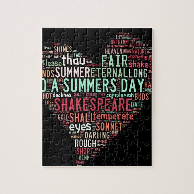 Shakespeare sonett pussel (Vertikal)